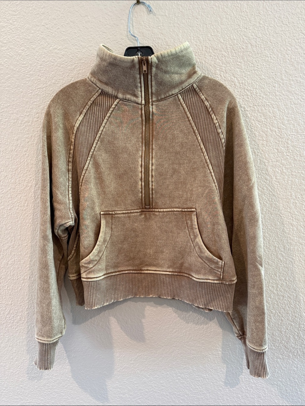 Womens Half-Zip Pullover Sweatshirt